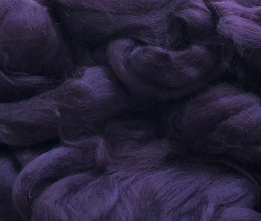 Shetland Wool Top - Aubergine