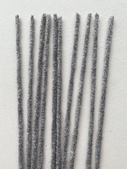 Pipe Cleaners Pack of 10 - Grey