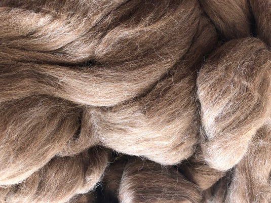 Natural Shetland Wool Top - Moorit