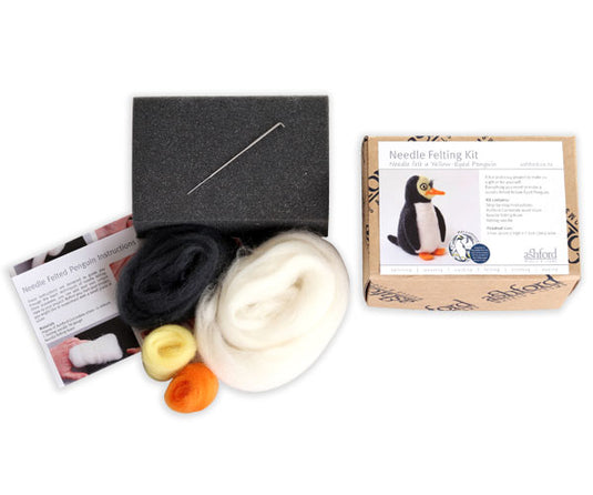 Ashford Needle Felting Kit - Pete or Pam the Penguin