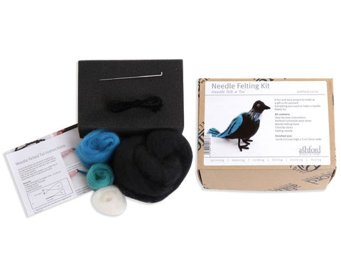Ashford Needle Felting Kit - Theodore the Tui
