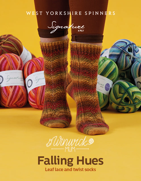 Load image into Gallery viewer, Falling Hues Sock Pattern
