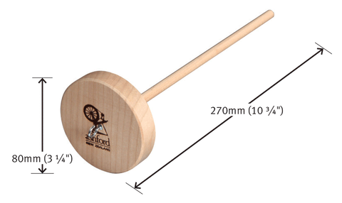 Ashford Student Drop Spindle - dimensions