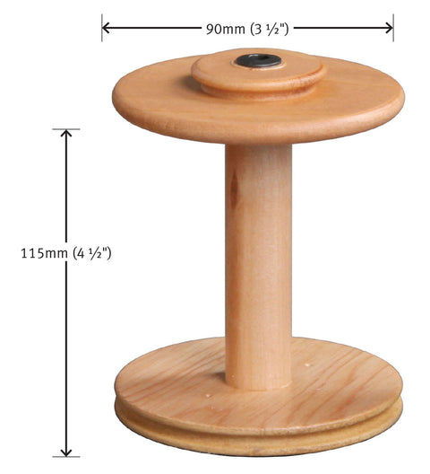 Ashford Bobbin - Sliding Hook Flyer - Double Drive - dimensions