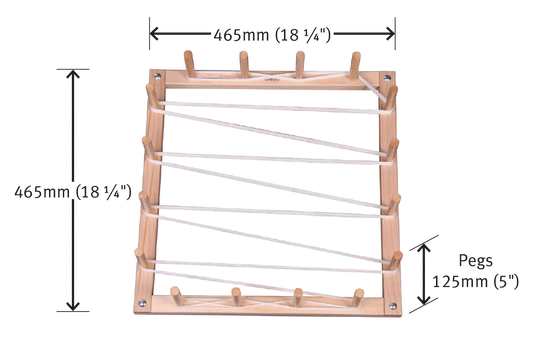 Ashford Warping Frame 4m - dimensions