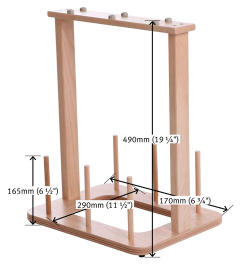 Ashford Yarn Stand - dimensions