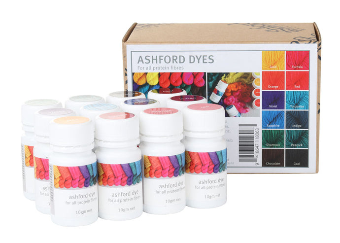 Ashford Protein Dye 12 Pack (12 x 10g)