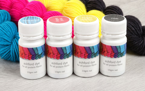 Ashford CMYK Dye Kit (4 x 10g)