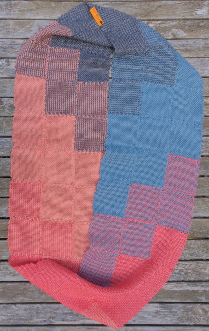 Load image into Gallery viewer, Winter Sunset Cowl Pin Loom Weaving Kit by Ange Sewell at Weft Blown
