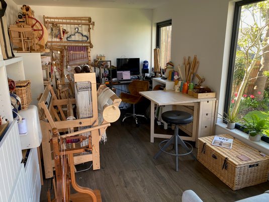 Ange's new Weaving Studio