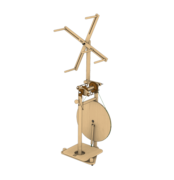 Load image into Gallery viewer, Lojan Skeinwinder on Buddy Single Treadle
