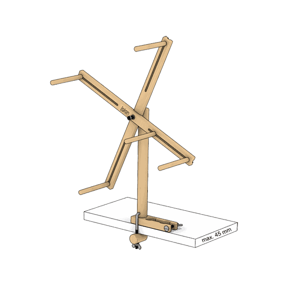Load image into Gallery viewer, Lojan Skeinwinder on table
