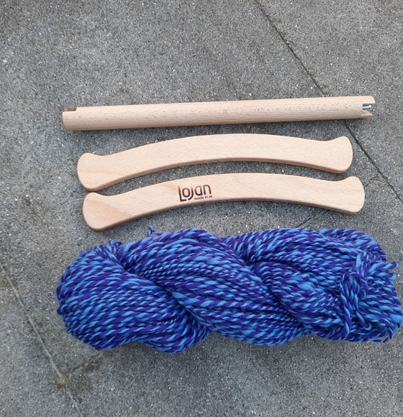 Load image into Gallery viewer, Lojan Niddy Noddy with Skeined yarn (Not included)

