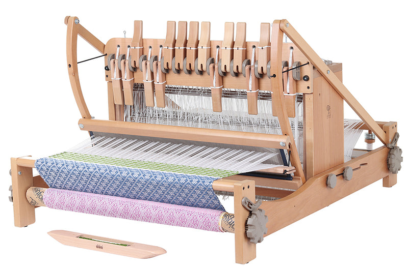 Load image into Gallery viewer, Ashford Table Loom Shuttle Race on Sixteen Shaft Loom
