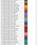 Maurice Brassard 8/4 Cotton Colour Chart