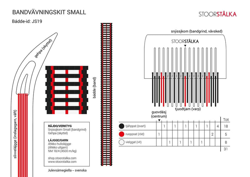 Load image into Gallery viewer, Stoorstålka Band Weaving Kit Small
