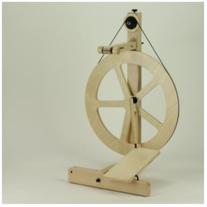 Load image into Gallery viewer, Louët S10 Concept 5 Spoke Spinning Wheel Single Treadle Scotch Tension
