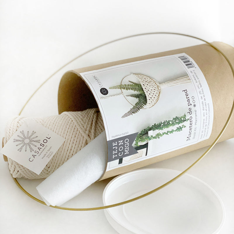 Load image into Gallery viewer, Kit Weave With Me Wall Planter in Macrame by Casasol
