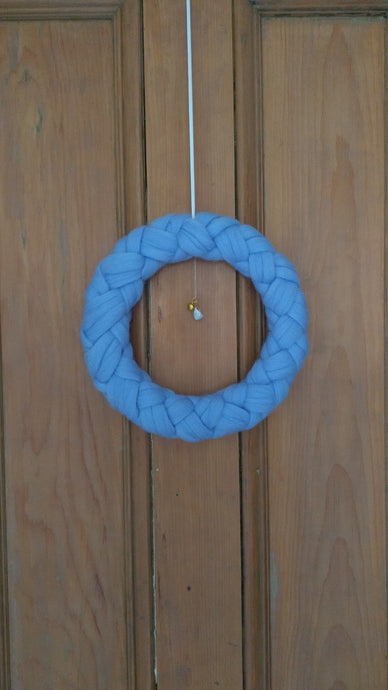 Blue Shetland Grommet Knot Wreath by Fankled Up