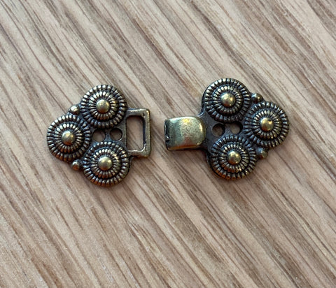 Bronze Metal Clasp by Textile Garden