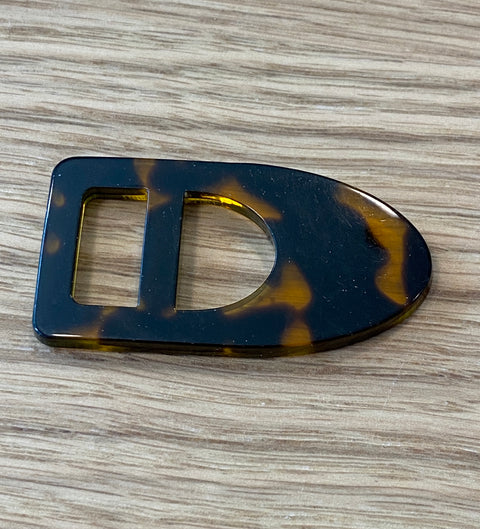Imitation Tortoise Shell Slider Semi Transparent Buckle by Textile Garden