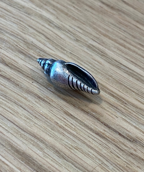 Silver Metallic ABS shell Button by Textile Garden