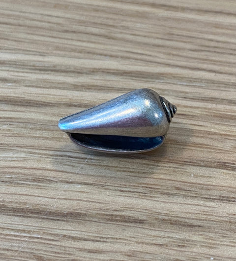 Silver Metallic ABS shell Button by Textile Garden