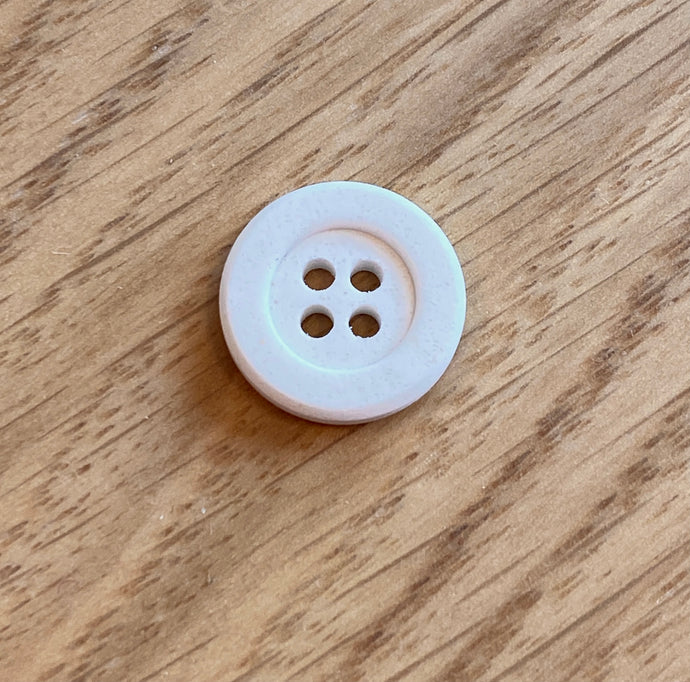 Simple 80% Cotton Button Off White 15mm by Textile Garden