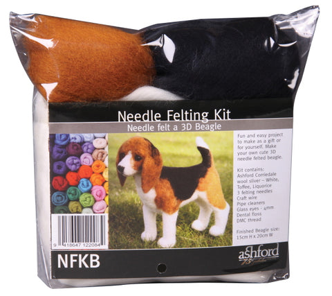 Ashford Needle Felting Kit - Beagle