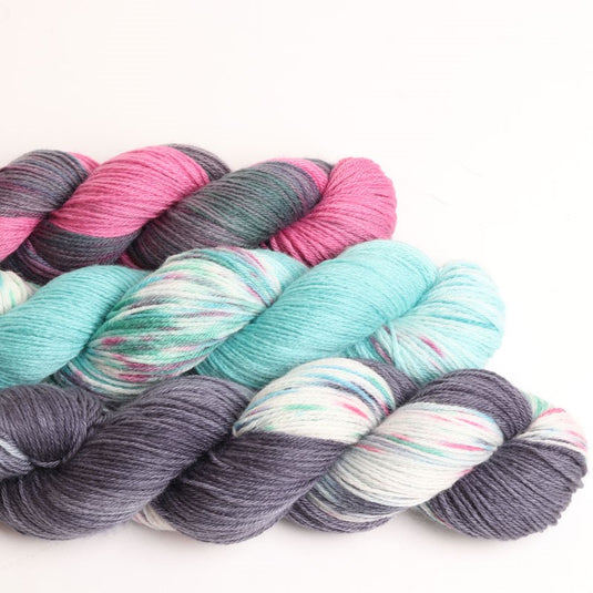 Ashford 4 Ply Sock Yarn 100g after dyeing with Ashford Dyes