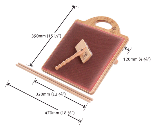 Ashford Blending Board - dimensions