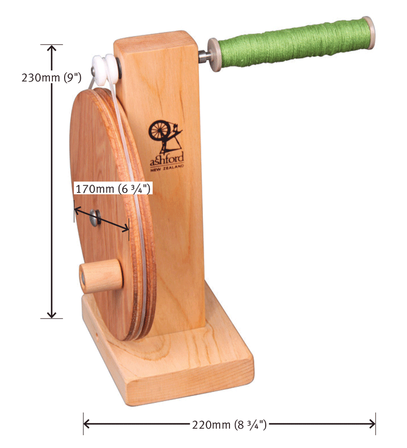 Load image into Gallery viewer, Ashford Bobbin Winder - dimensions
