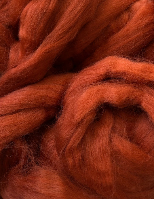 Shetland Wool Top - Cinnamon