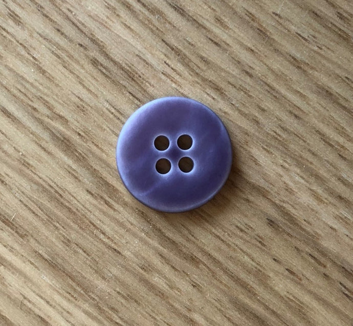 Dusty Purple Matt River Shell Button by Textile Garden