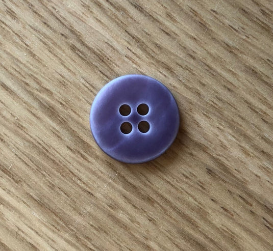 Dusty Purple Matt River Shell Button by Textile Garden