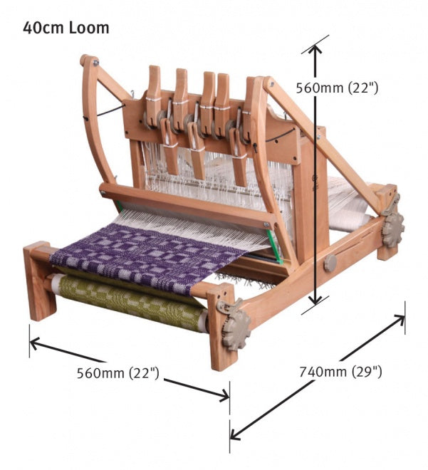 Load image into Gallery viewer, Ashford 8 Shaft Table Loom - dimensions
