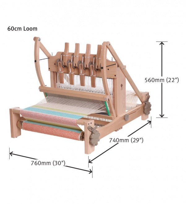 Load image into Gallery viewer, Ashford 8 Shaft Table Loom - dimensions
