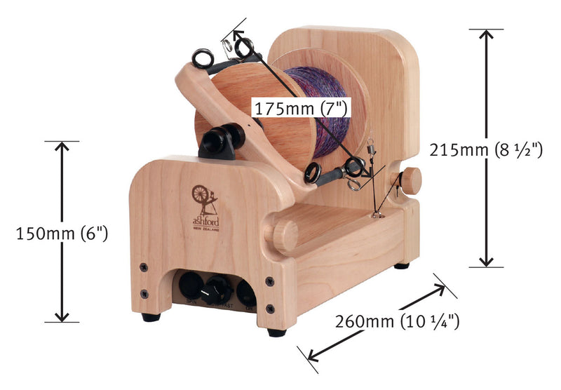 Load image into Gallery viewer, Ashford E-Spinner 3 - dimensions
