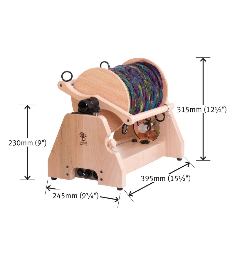 Load image into Gallery viewer, Ashford E-Spinner Super Jumbo - dimensions
