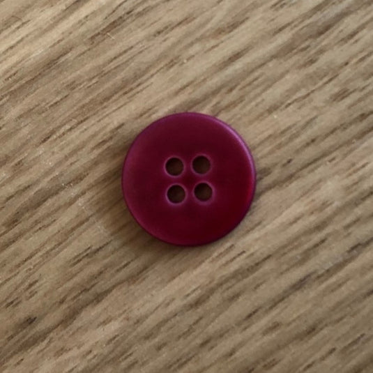 Fuchsia Pink Matt River Shell Button by Textile Garden