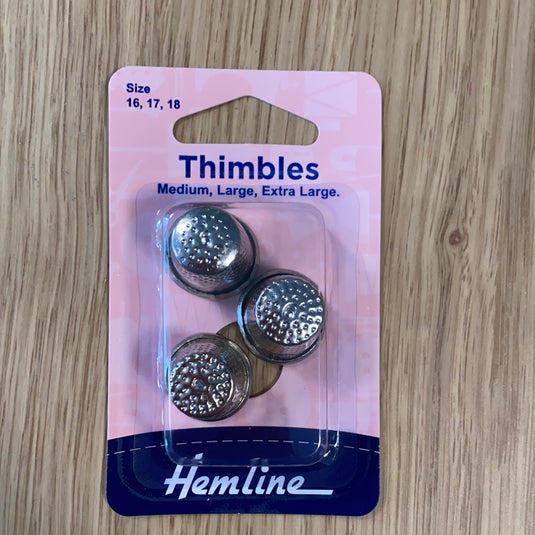 Thimbles - 3 Assorted Sizes