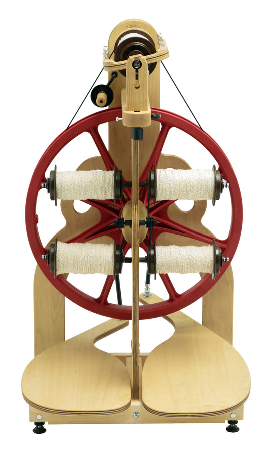 Schacht Ladybug spinning wheel plus lazy kate and bobbins