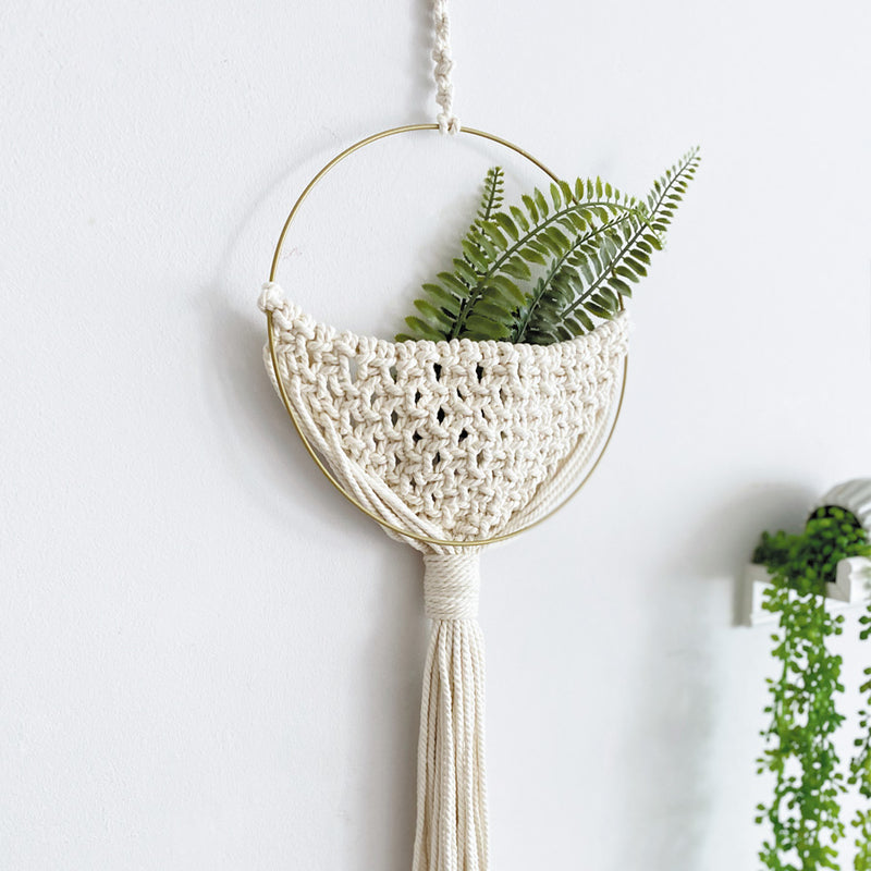 Load image into Gallery viewer, Kit Weave With Me Wall Planter in Macrame by Casasol
