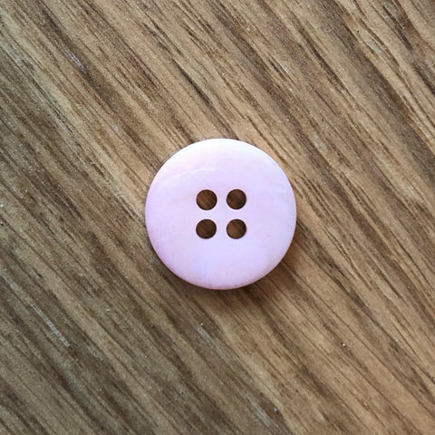Pale Pink Matt River Shell Button by Textile Garden