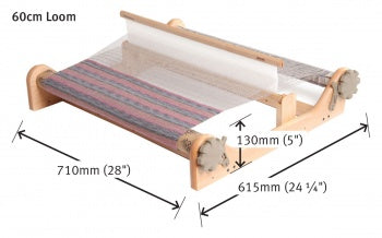 Ashford Rigid Heddle Loom 24"/60cm - dimensions