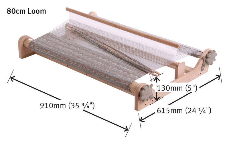 Load image into Gallery viewer, Ashford Rigid Heddle Loom 32&quot;/80cm - dimensions
