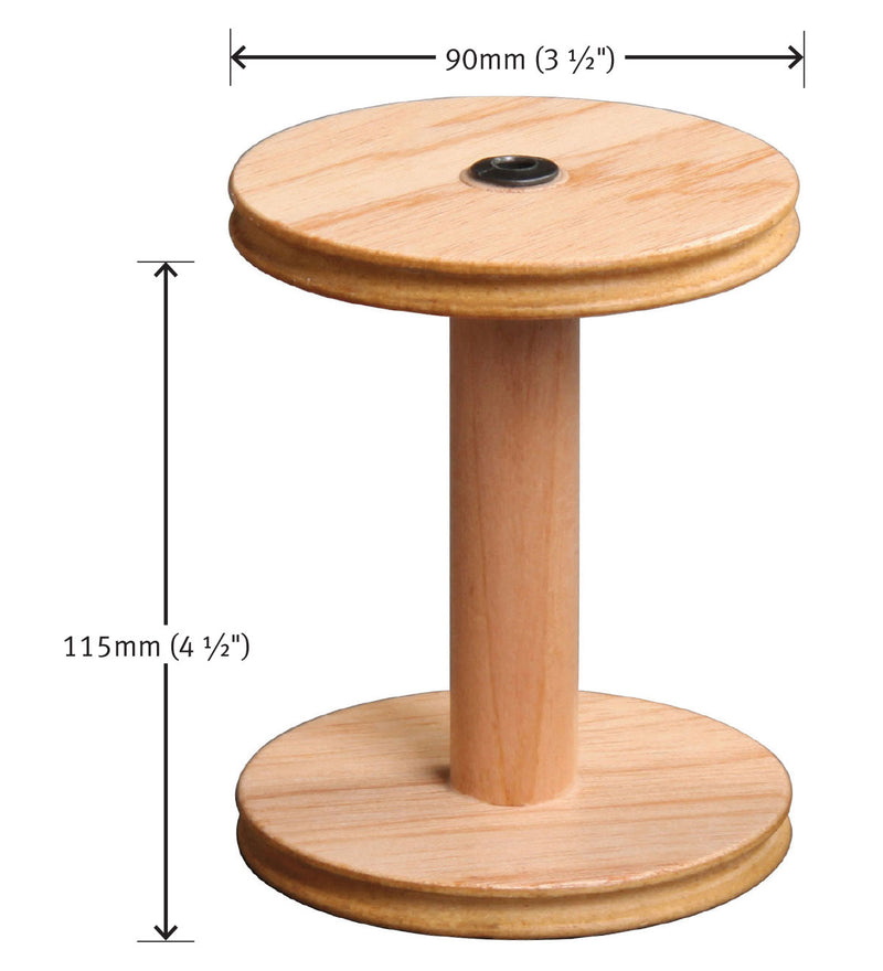 Load image into Gallery viewer, Ashford Bobbin - Sliding Hook Flyer - Single Drive - dimensions
