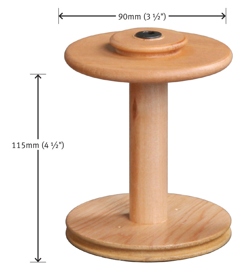 Load image into Gallery viewer, Ashford Bobbin - Sliding Hook Flyer  - Double Drive - dimensions
