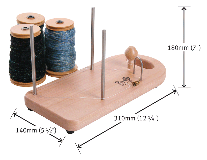 Load image into Gallery viewer, Ashford Tensioned Lazy Kate - dimensions
