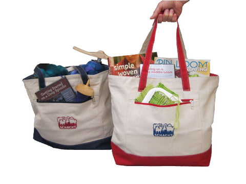Schacht Tote Bags at Weft Blown